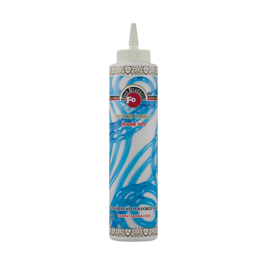 FO Blue Curacao Flavored Decorative Sauce 750 gr